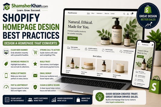 Shopify Homepage Design Best Practices: 15 Tips to Create a Homepage That Converts