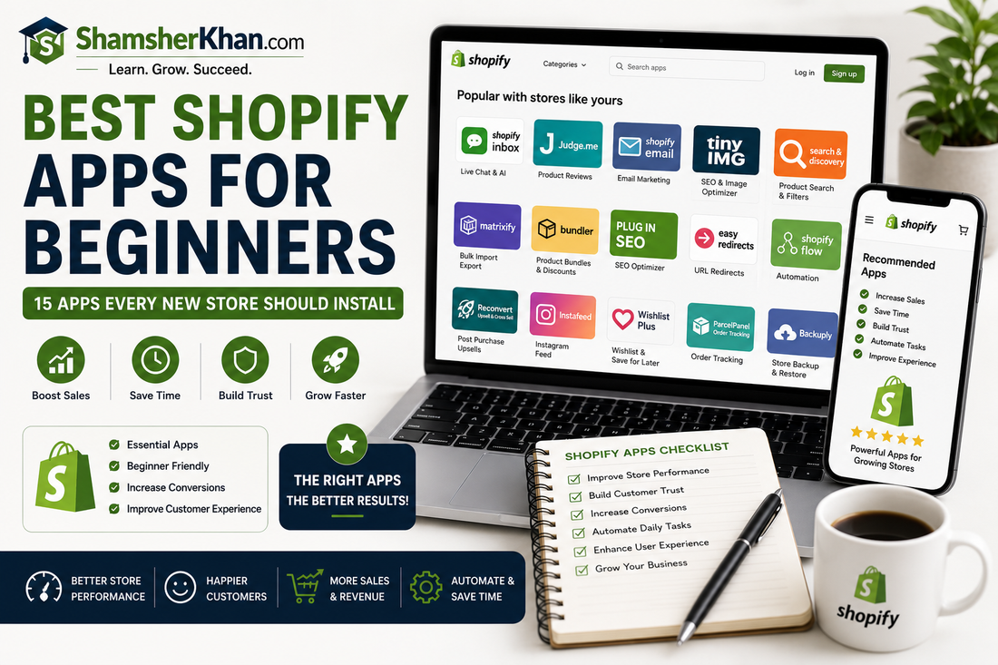 Best Shopify Apps for Beginners: 15 Apps Every New Store Should Install