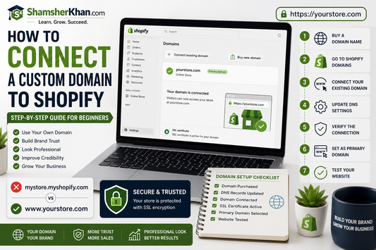 How to Connect a Custom Domain to Shopify (Step-by-Step Guide)
