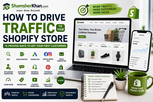 How to Drive Traffic to Your Shopify Store (15 Proven Ways to Get Your First Customers)