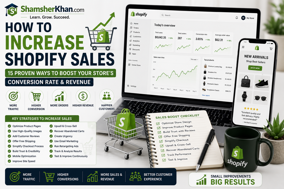 How to Increase Shopify Sales: 15 Proven Ways to Boost Your Store's Conversion Rate