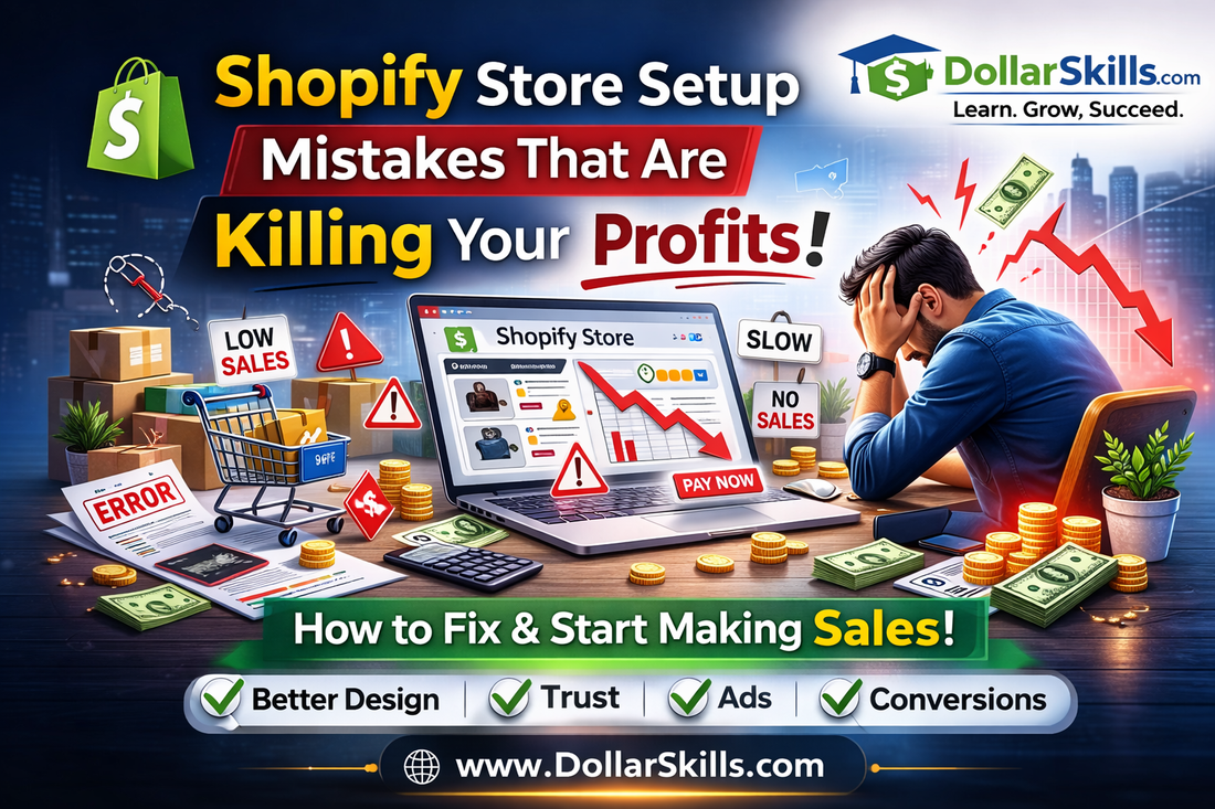 Shopify Store Setup Mistakes That Are Killing Your Profits