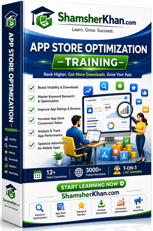 App Store Optimization Training - 7 Days Live 1-on-1 Online