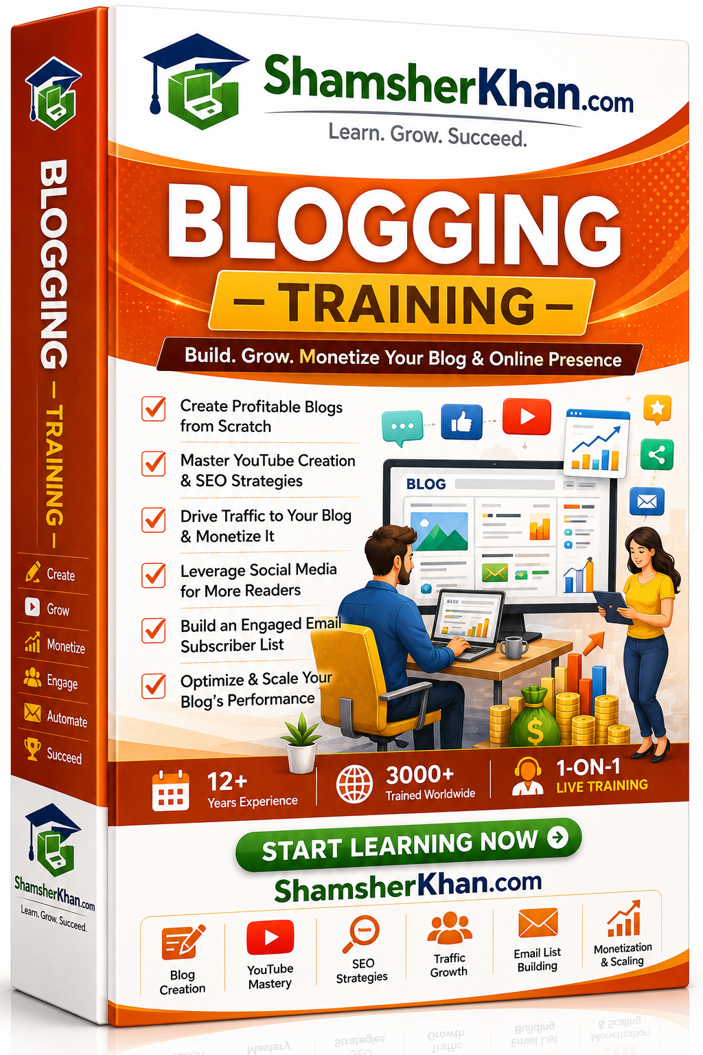 Professional Blogging Training - 7 Days Live 1-on-1 Online