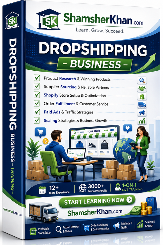 Dropshipping Business Training - 7 Days Live 1-on-1 Online