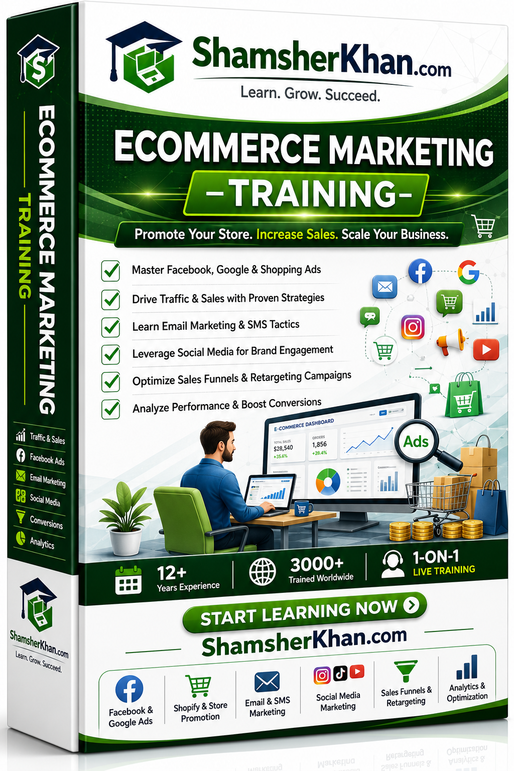 Ecommerce Marketing Training - 7 Days Live 1-on-1 Online