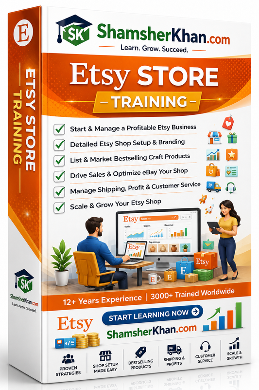 Etsy Seller Training - Live 7 Days Online Training
