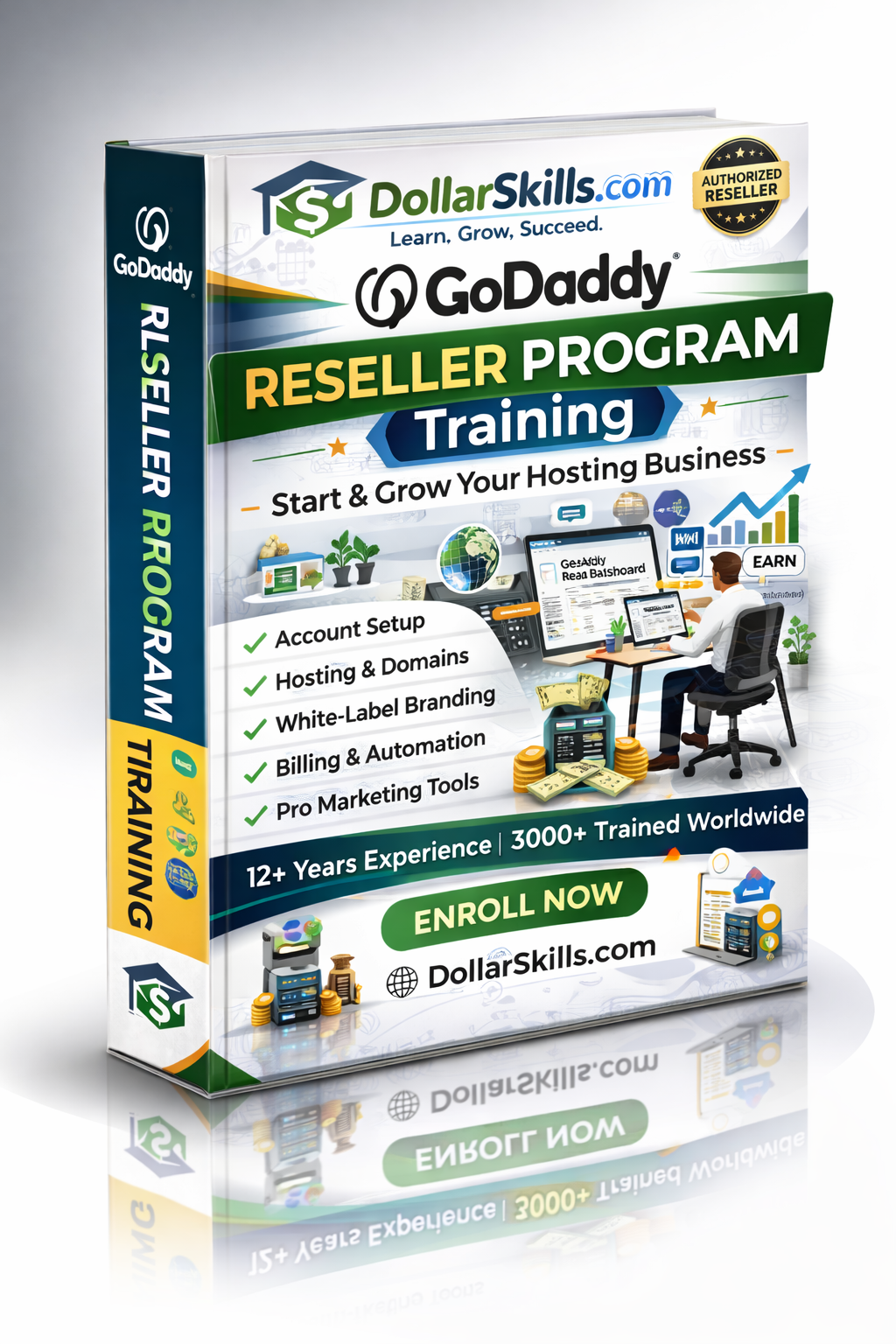 GoDaddy Reseller Training  - 7 Days Live 1-on-1  Practical