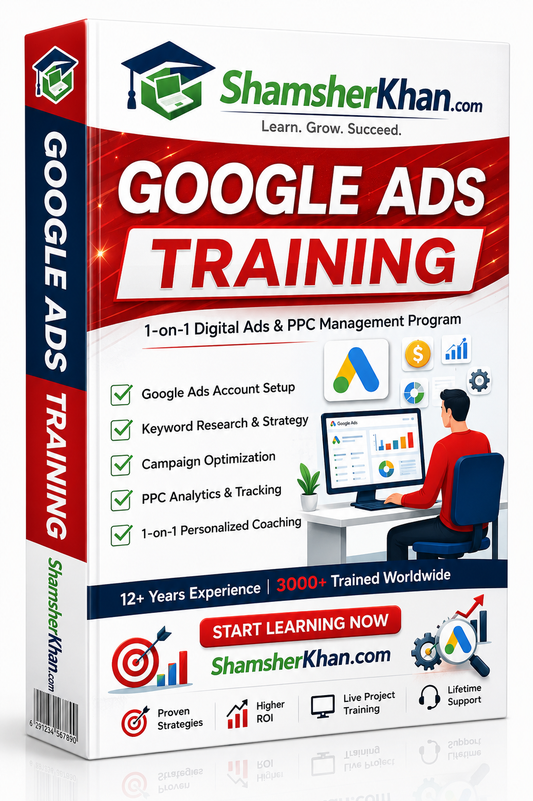 Google Ads PPC Management Training - 7 Days Live 1-on-1 Online