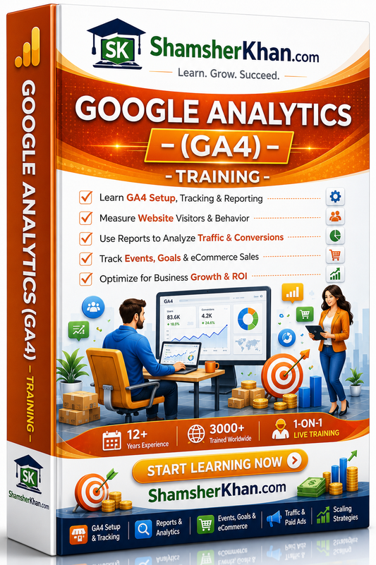 Google Analytics GA4 Training - 7 Days Live 1-on-1 Online