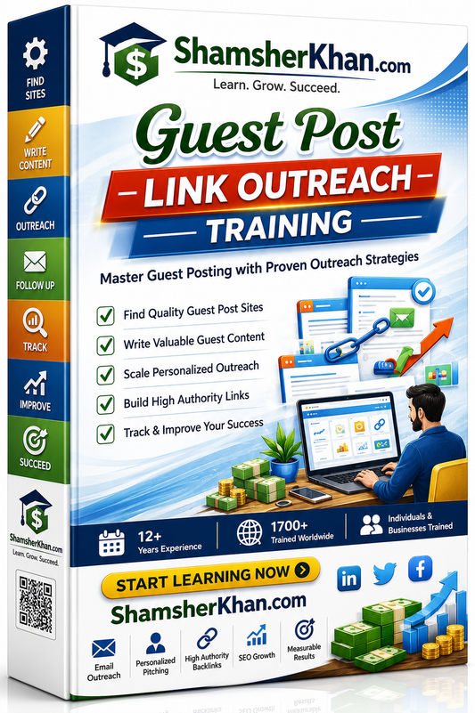 Guest Post Link Outreach Training - 7 Days Live 1-on-1 Online