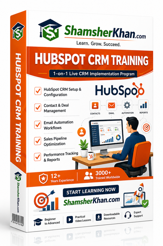 Hubspot CRM Training 7 Days Live 1-1 Training