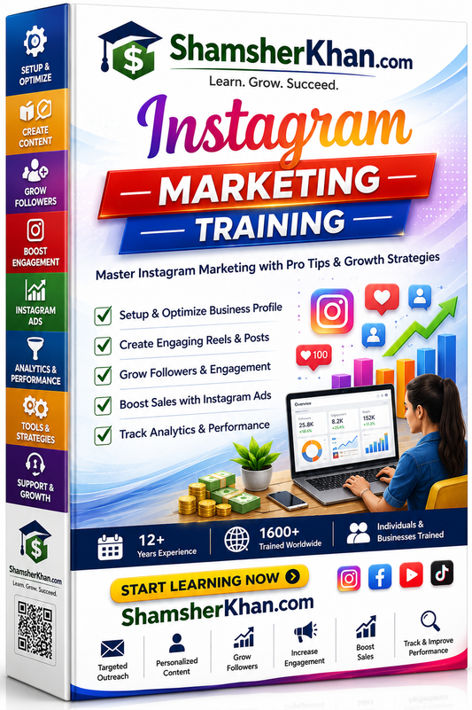 Instagram Marketing Training - 7 Days Live 1-on-1 Online