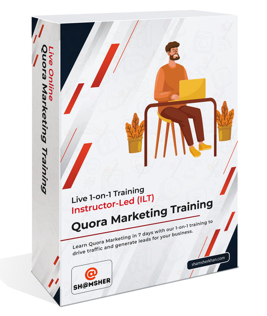 التدريب على التسويق عبر Quora - مباشر لمدة 7 أيام وجهًا لوجه عبر الإنترنت