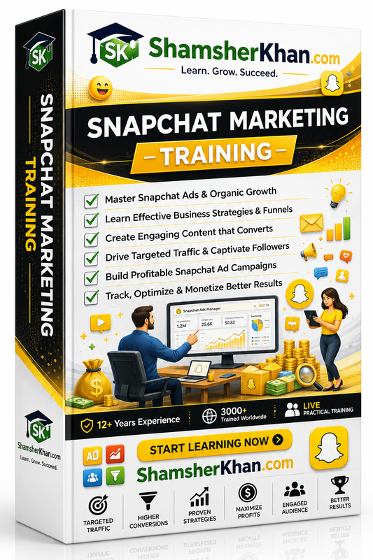 Snapchat Marketing Course: Live Online 1-on-1 Training