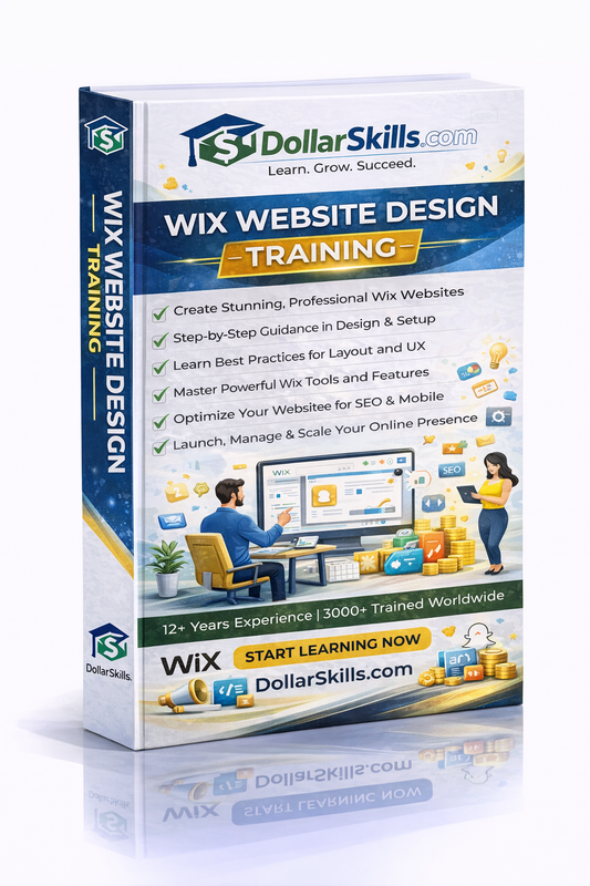 Wix Website Design Course - 7 Days Live 1-on-1 Training Online
