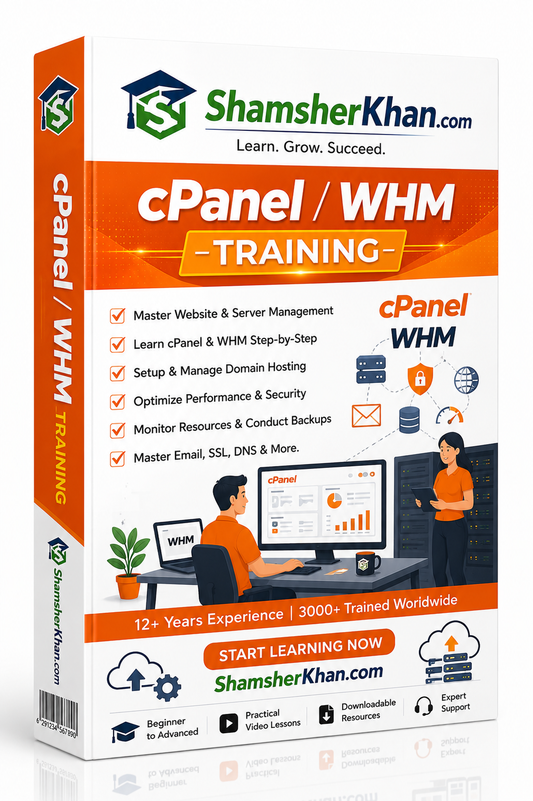 cPanel / Web Hosting Training - 7-Day Live 1-on-1 Training Course