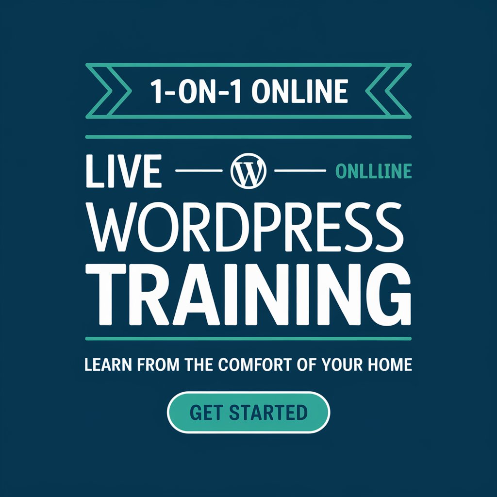 7-Day Live 1-on-1 WordPress Training Course Online